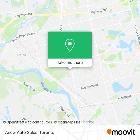 Anew Auto Sales map