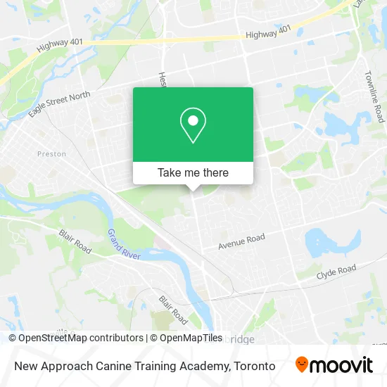 New Approach Canine Training Academy map