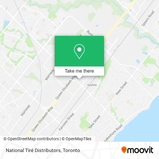 National Tiré Distributors map