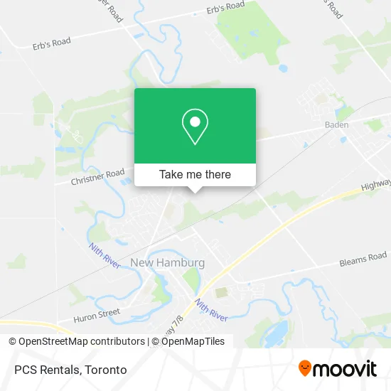 PCS Rentals map