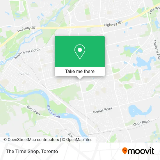 The Time Shop map