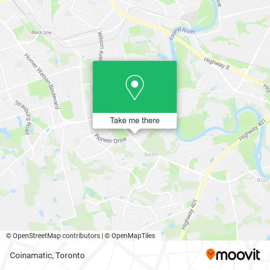 Coinamatic map