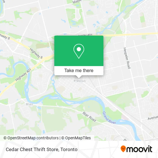 Cedar Chest Thrift Store plan