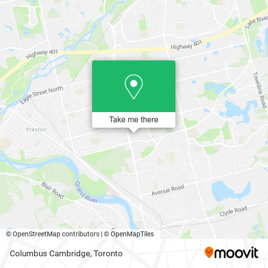 Columbus Cambridge map