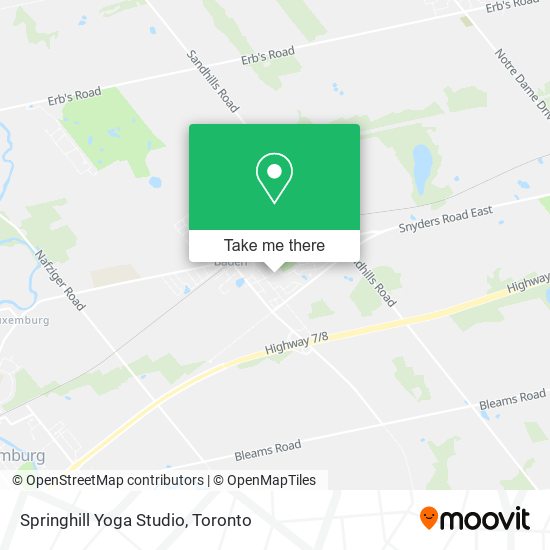 Springhill Yoga Studio map