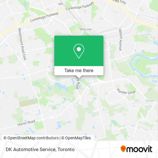 DK Automotive Service map