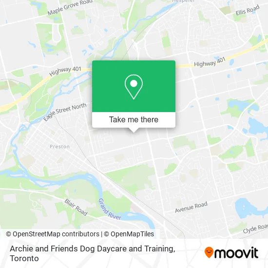 Archie and Friends Dog Daycare and Training map