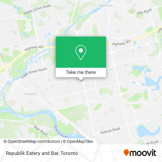 Republik Eatery and Bar map