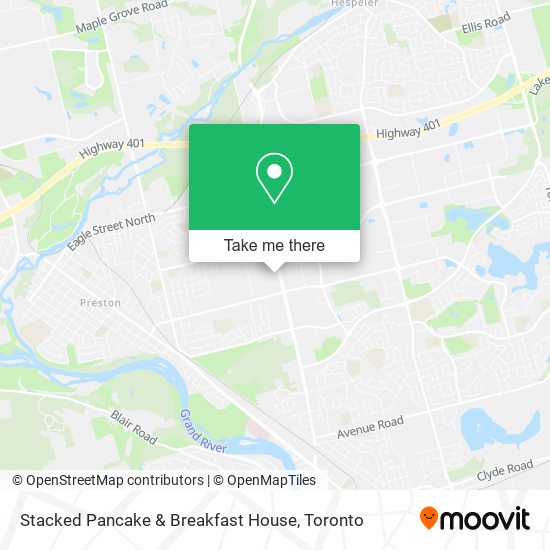 Stacked Pancake & Breakfast House map