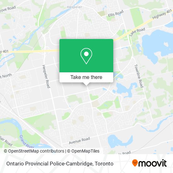 Ontario Provincial Police-Cambridge plan