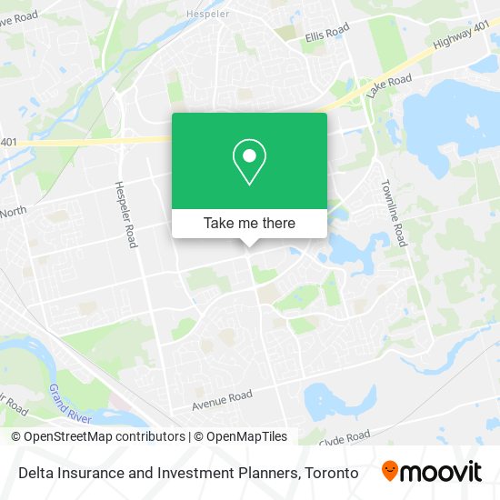 Delta Insurance and Investment Planners map