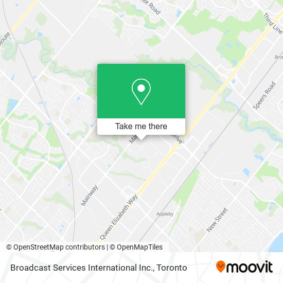 Broadcast Services International Inc. map