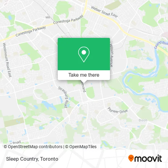 Sleep Country map