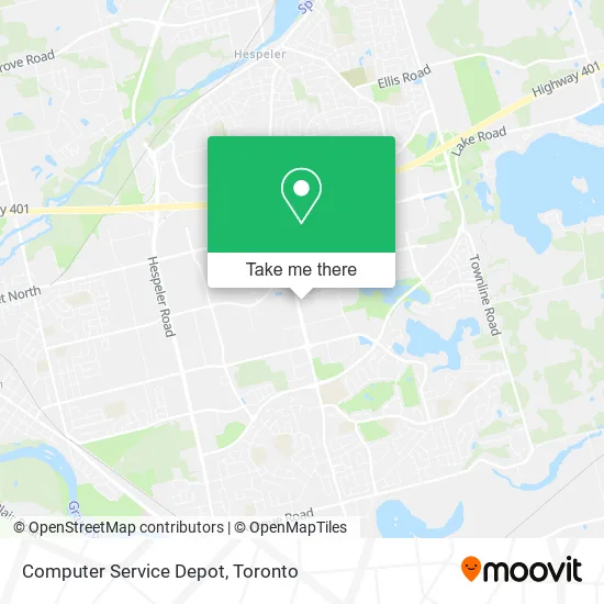 Computer Service Depot map