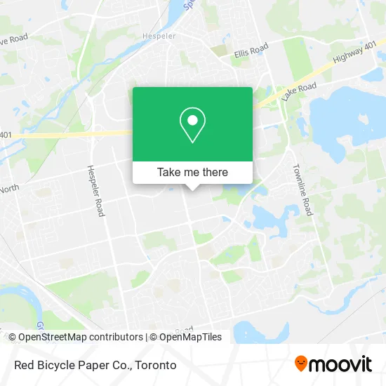 Red Bicycle Paper Co. map