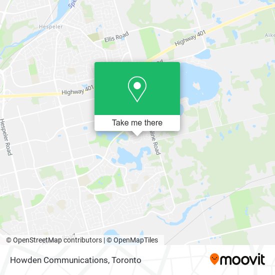 Howden Communications map