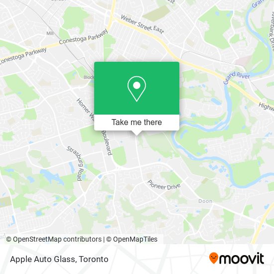 Apple Auto Glass map