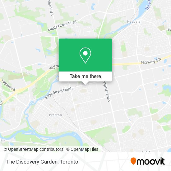 The Discovery Garden map