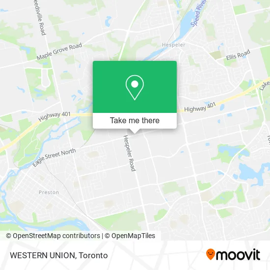 WESTERN UNION map