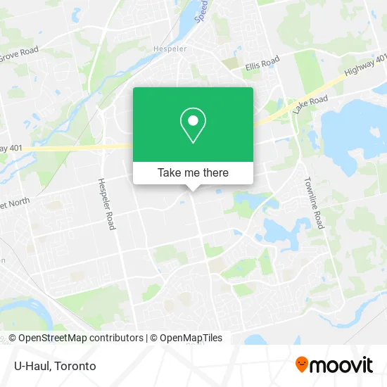 U-Haul map