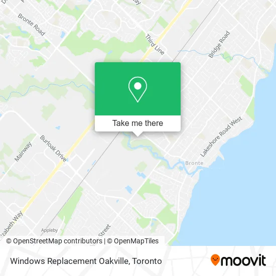 Windows Replacement Oakville map