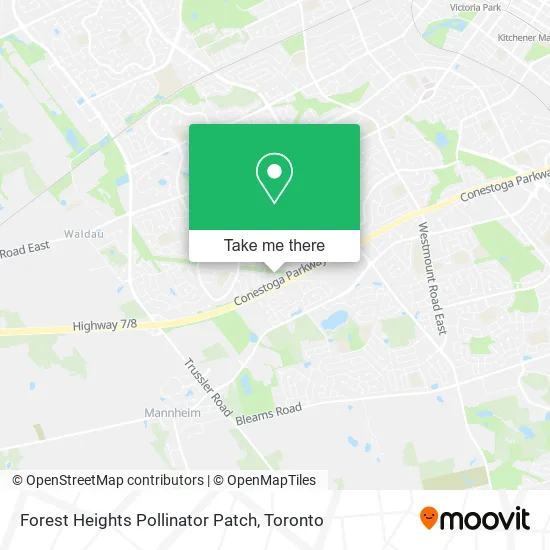 Forest Heights Pollinator Patch map