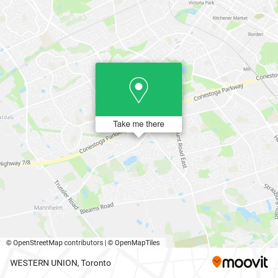 WESTERN UNION map