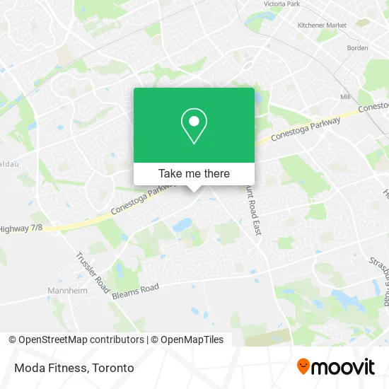 Moda Fitness map