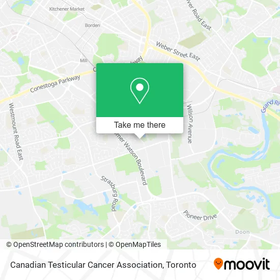 Canadian Testicular Cancer Association map