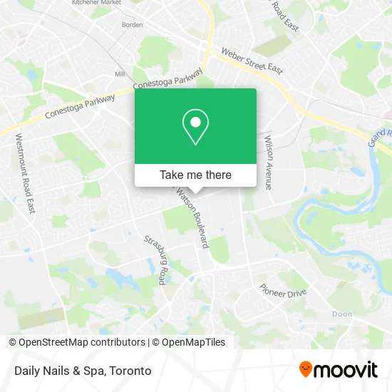 Daily Nails & Spa map