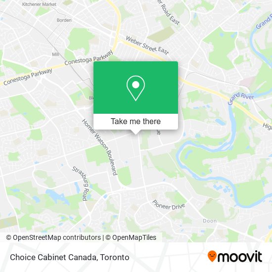 Choice Cabinet Canada map