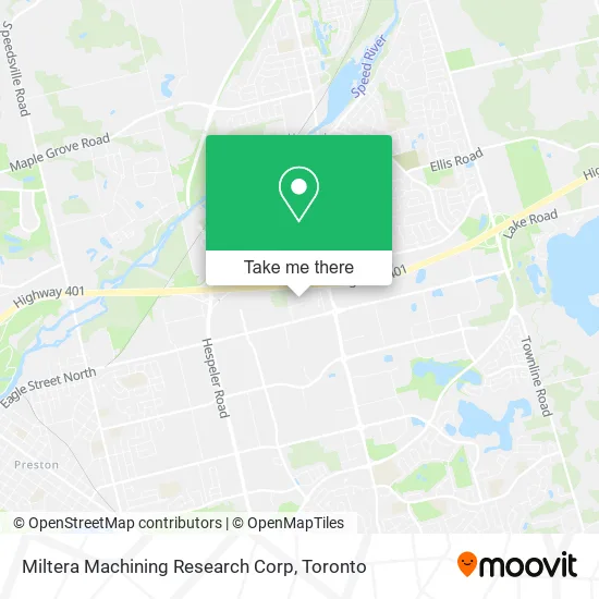Miltera Machining Research Corp map