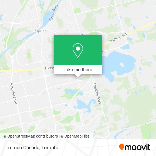 Tremco Canada map