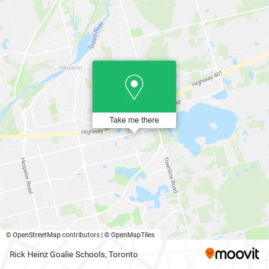 Rick Heinz Goalie Schools map