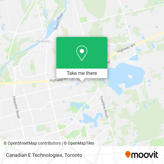 Canadian E Technologies map