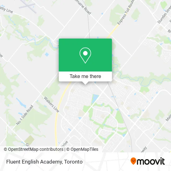 Fluent English Academy map