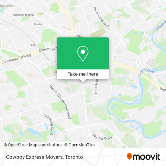 Cowboy Express Movers map