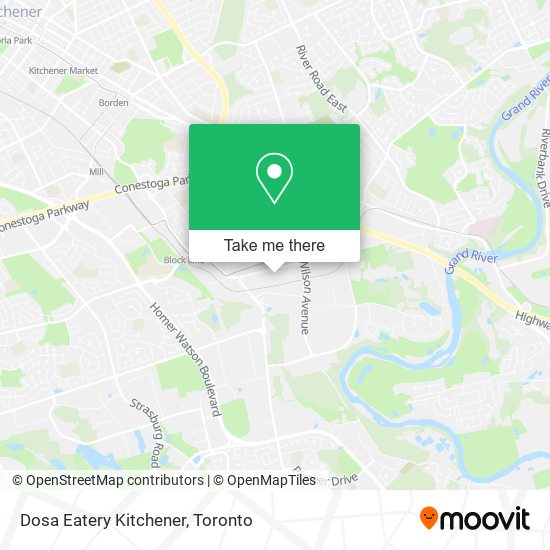 Dosa Eatery Kitchener plan