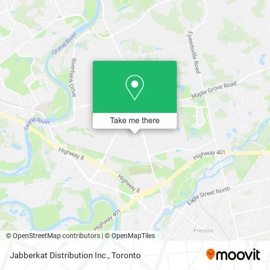 Jabberkat Distribution Inc. map