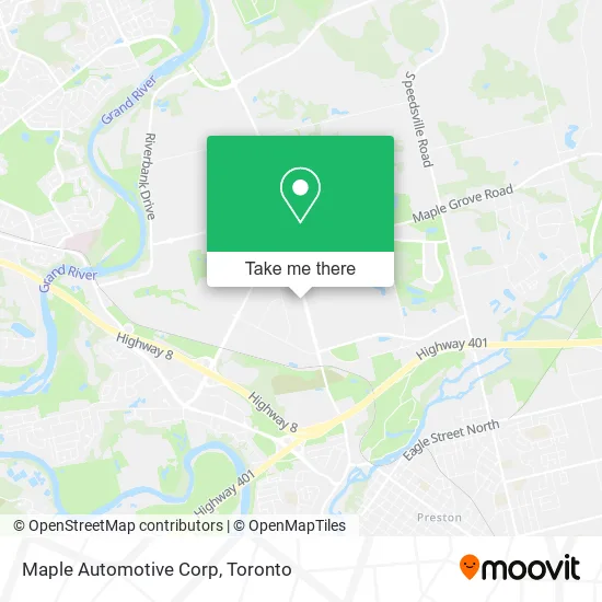 Maple Automotive Corp map