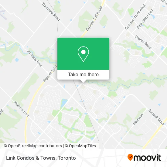 Link Condos & Towns map