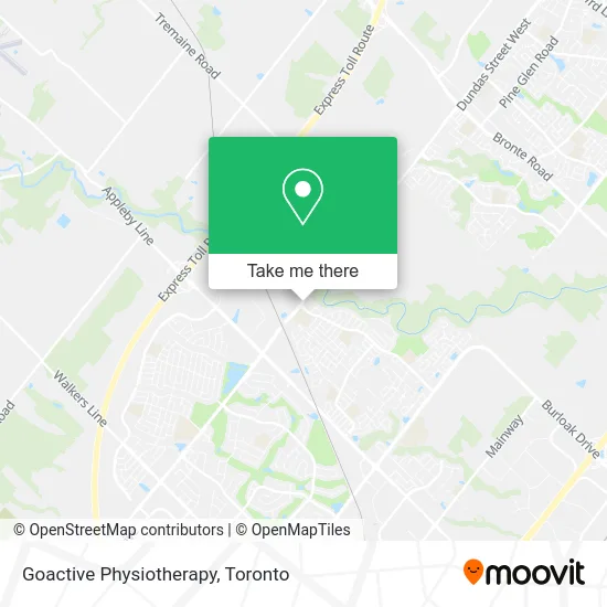 Goactive Physiotherapy map