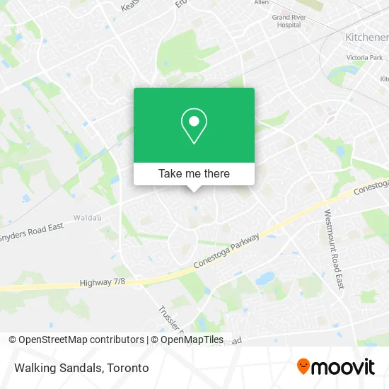 Walking Sandals map