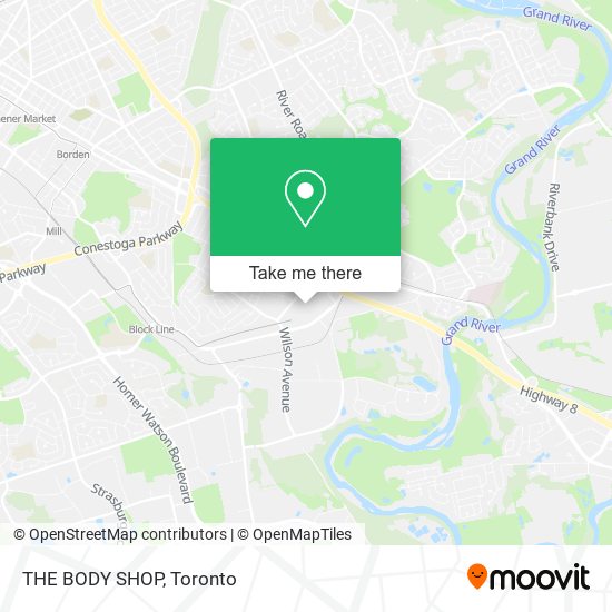 THE BODY SHOP map