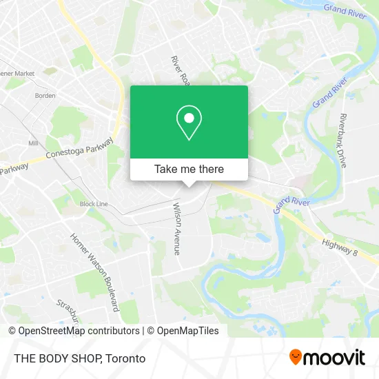 THE BODY SHOP map