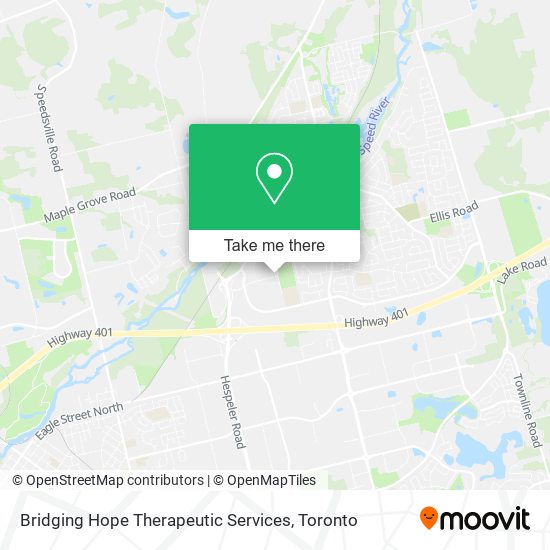 Bridging Hope Therapeutic Services map