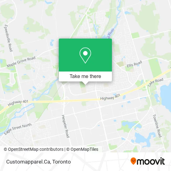 Customapparel.Ca map
