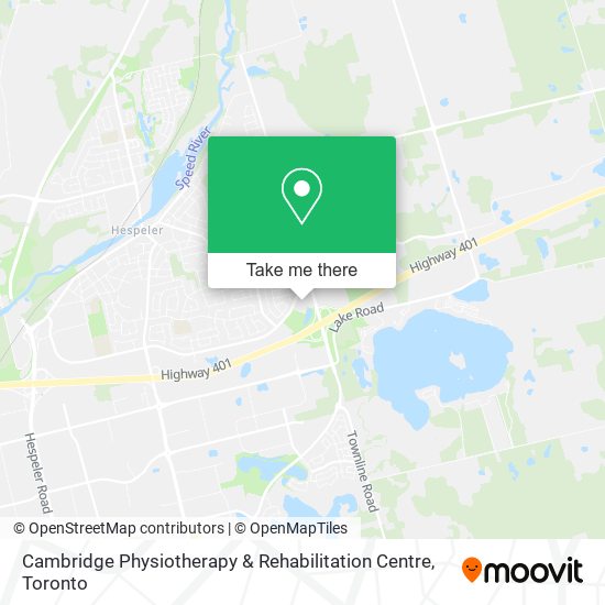 Cambridge Physiotherapy & Rehabilitation Centre plan