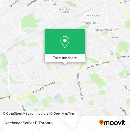 Kitchener Senior P map