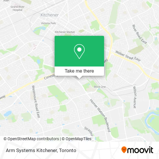 Arm Systems Kitchener map